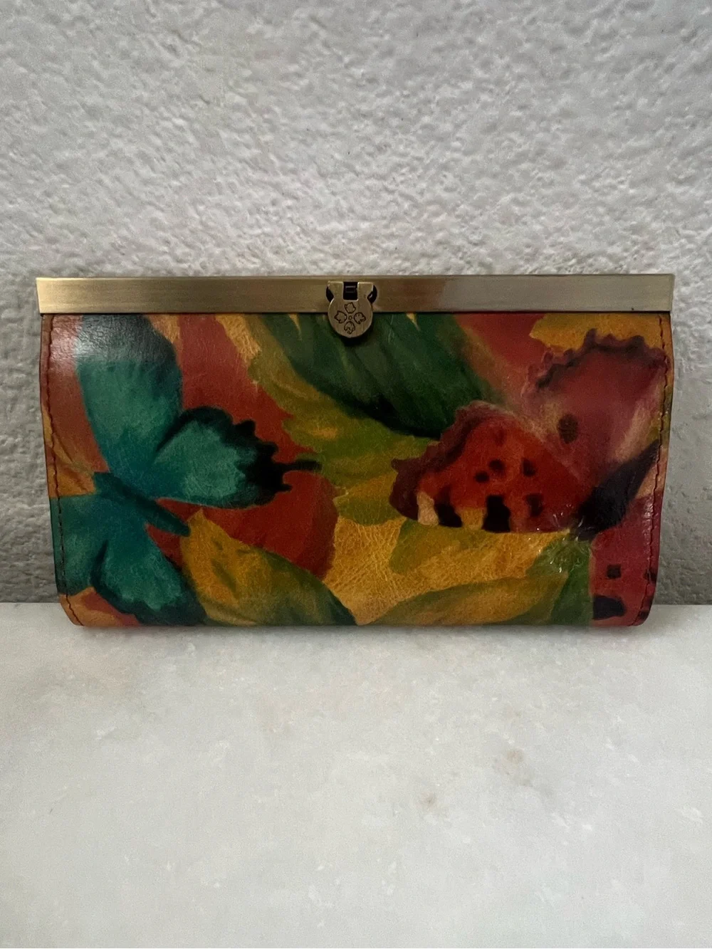 Patricia Nash colorful Cauchy Wallet RFID Framed Italian Leather